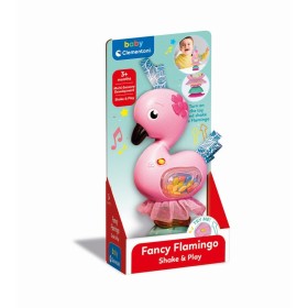 Clementoni - Zornaitoare interactiva flamingo cu melodii ce contribuie la dezvoltarea multisenzoriala Clementoni - 1